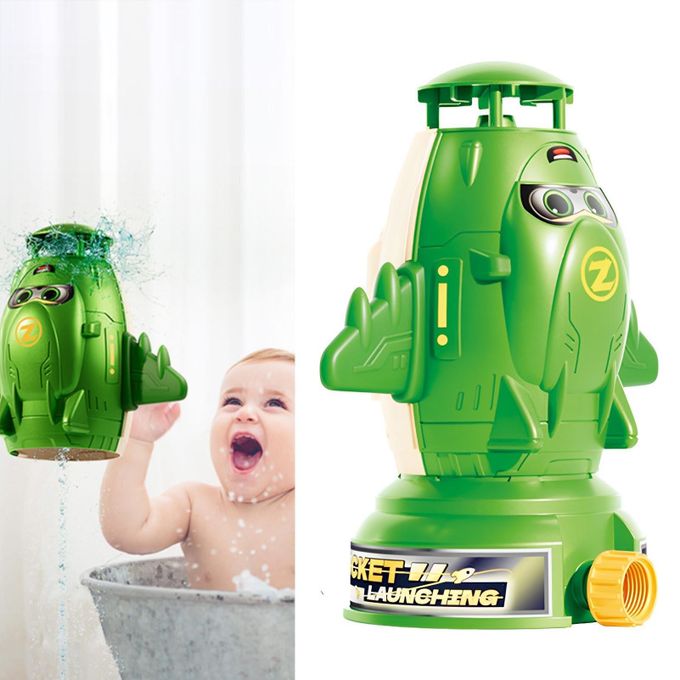 Water-Powered Rocket Sprinkler Toy – Outdoor Summer Fun for Kids”